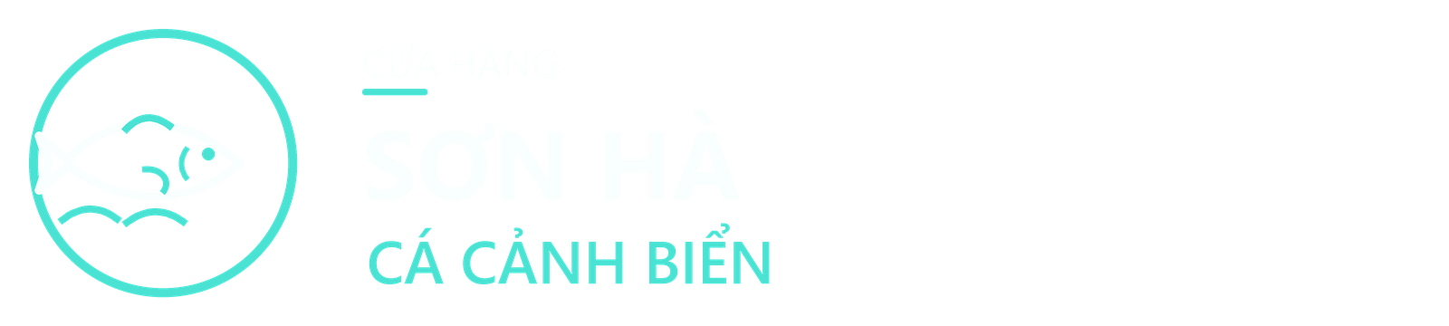 Logo Sơn Hà với biểu tượng cá cảnh biển và chữ Sơn Hà